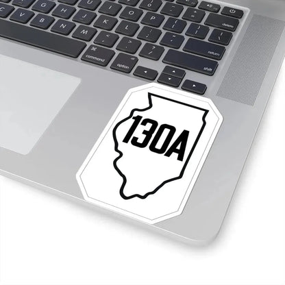 Illinois 130A 1926 (Illinois) (Road Sign) STICKER Vinyl Kiss-Cut Decal - The Sticker Space
