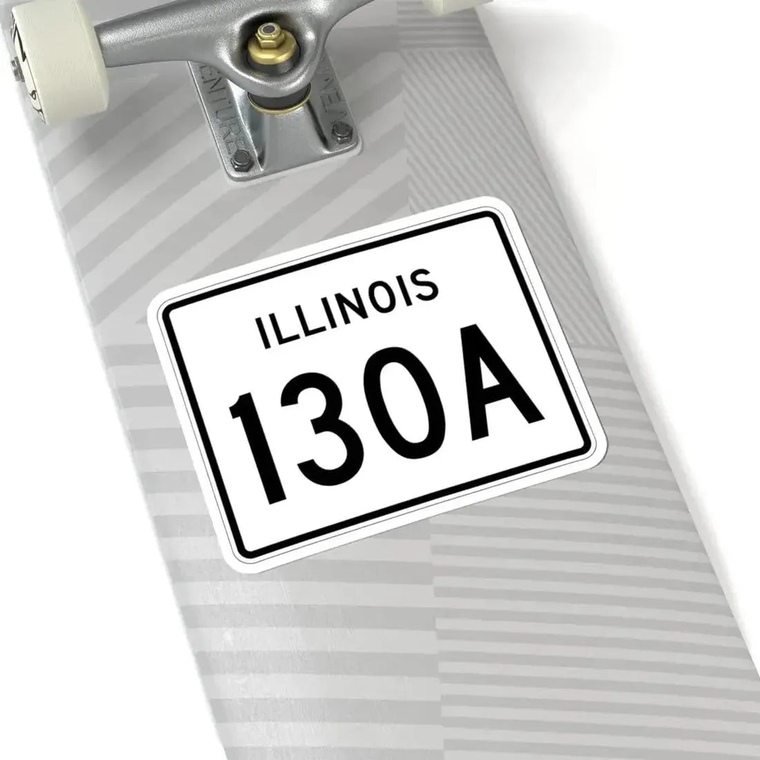 Illinois 130A (Illinois) (Road Sign) STICKER Vinyl Kiss-Cut Decal - The Sticker Space