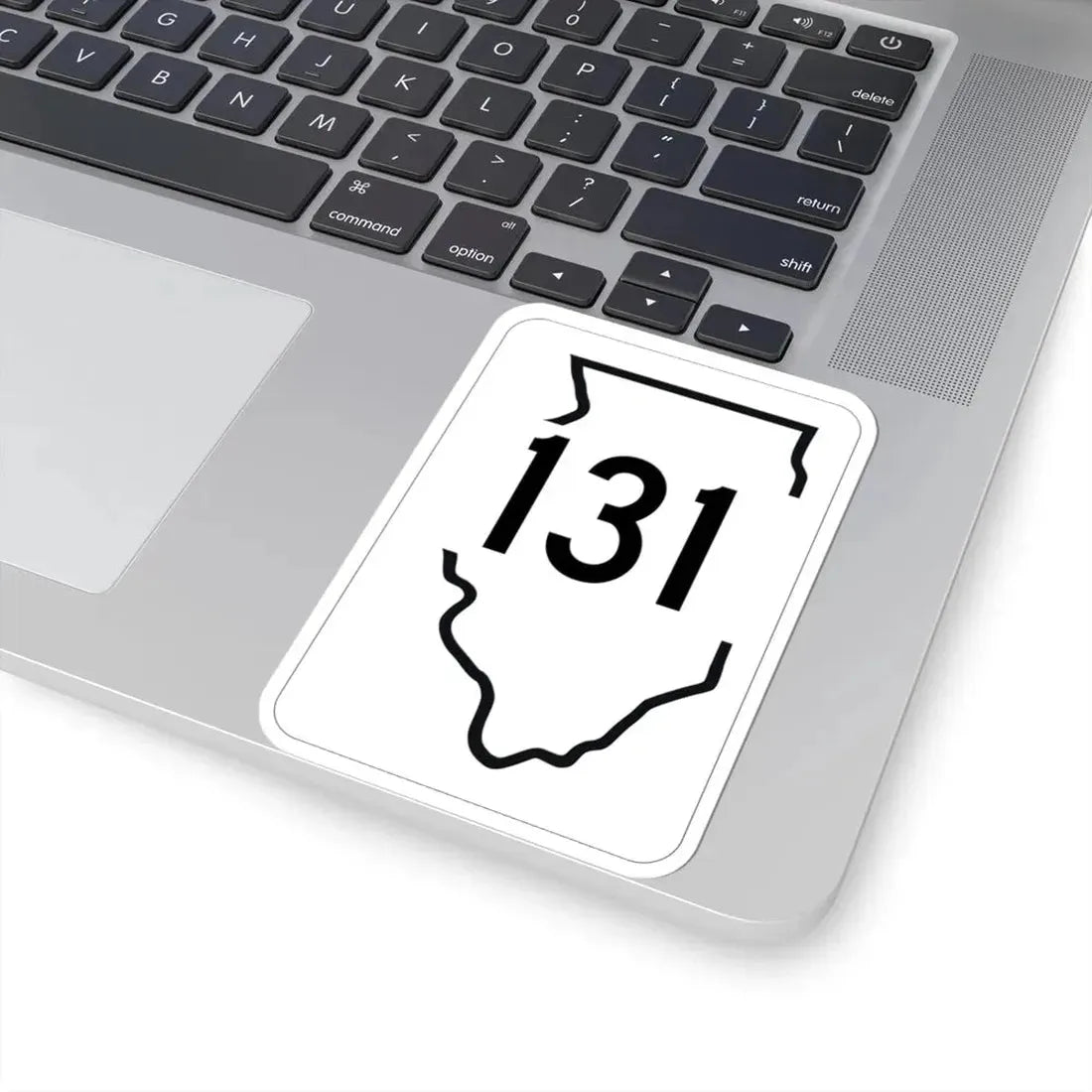 Illinois 131 1950 (Illinois) (Road Sign) STICKER Vinyl Kiss-Cut Decal - The Sticker Space