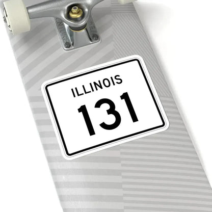 Illinois 131 (Illinois) (Road Sign) STICKER Vinyl Kiss-Cut Decal - The Sticker Space