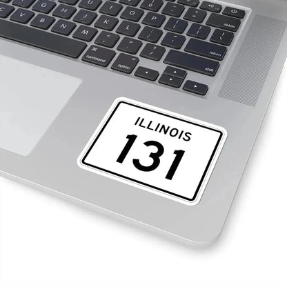 Illinois 131 (Illinois) (Road Sign) STICKER Vinyl Kiss-Cut Decal - The Sticker Space