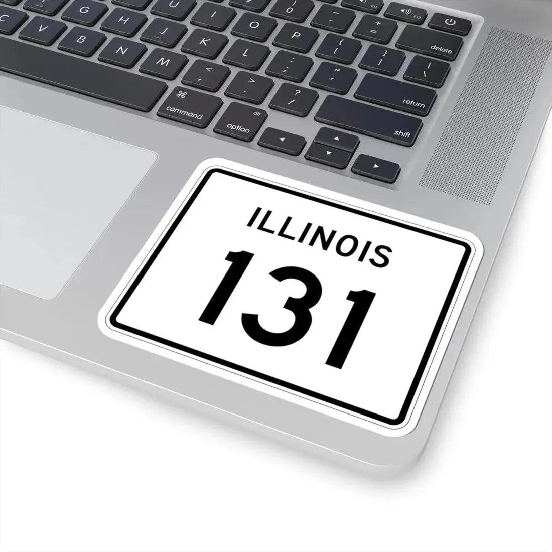Illinois 131 (Illinois) (Road Sign) STICKER Vinyl Kiss-Cut Decal - The Sticker Space