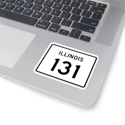 Illinois 131 (Illinois) (Road Sign) STICKER Vinyl Kiss-Cut Decal - The Sticker Space