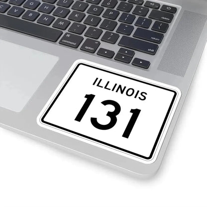 Illinois 131 (Illinois) (Road Sign) STICKER Vinyl Kiss-Cut Decal - The Sticker Space