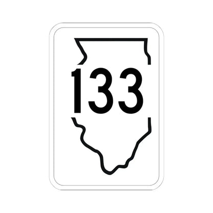 Illinois 133 1950 (Illinois) (Road Sign) STICKER Vinyl Kiss-Cut Decal 6 Inch White - The Sticker Space