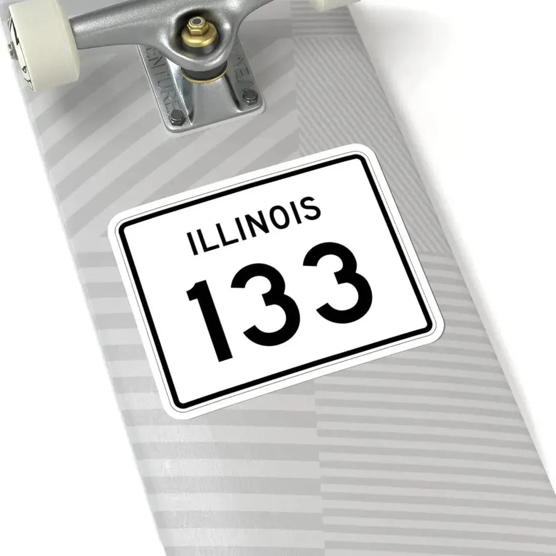 Illinois 133 (Illinois) (Road Sign) STICKER Vinyl Kiss-Cut Decal - The Sticker Space