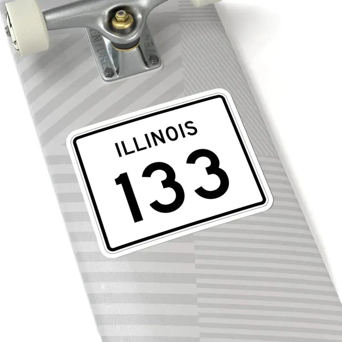 Illinois 133 (Illinois) (Road Sign) STICKER Vinyl Kiss-Cut Decal - The Sticker Space