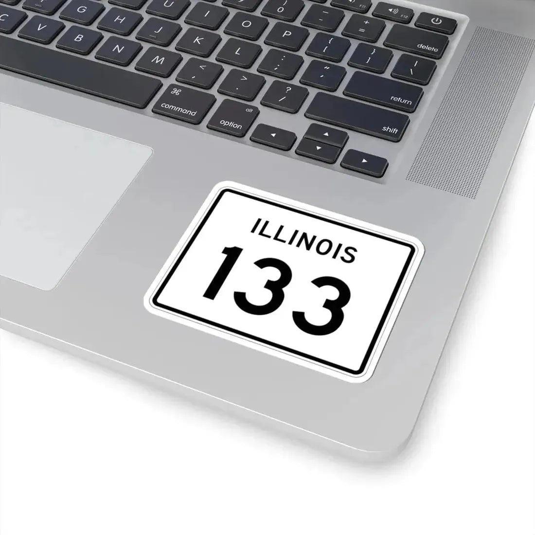 Illinois 133 (Illinois) (Road Sign) STICKER Vinyl Kiss-Cut Decal - The Sticker Space