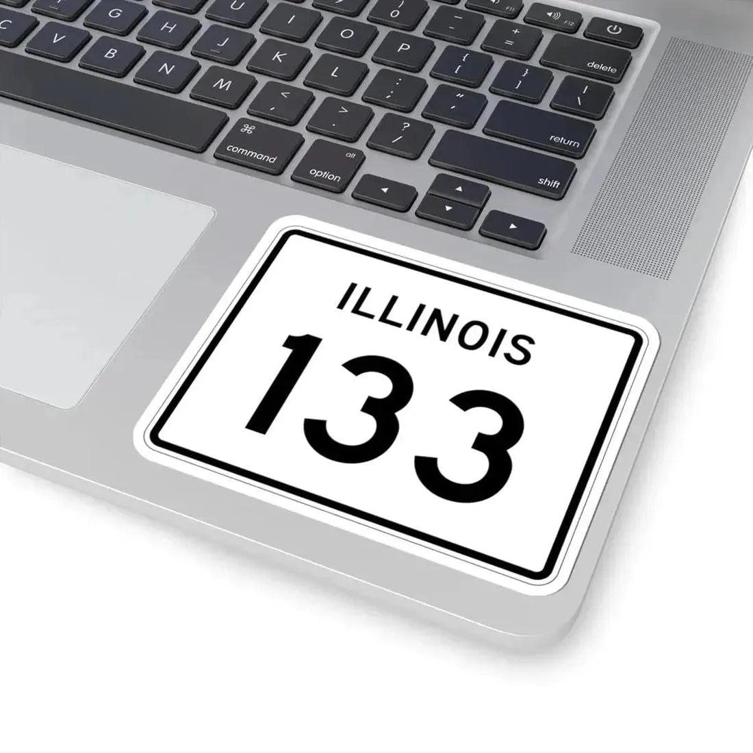 Illinois 133 (Illinois) (Road Sign) STICKER Vinyl Kiss-Cut Decal - The Sticker Space