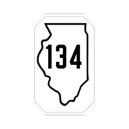 Illinois 134 1926 (Illinois) (Road Sign) STICKER Vinyl Kiss-Cut Decal 2 Inch White - The Sticker Space