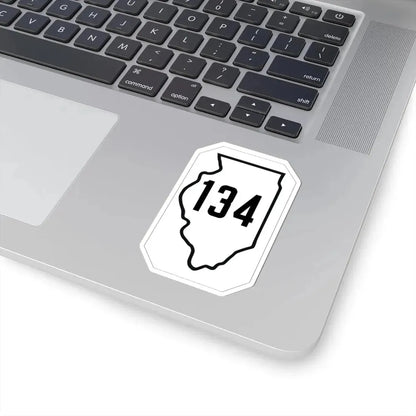 Illinois 134 1926 (Illinois) (Road Sign) STICKER Vinyl Kiss-Cut Decal - The Sticker Space