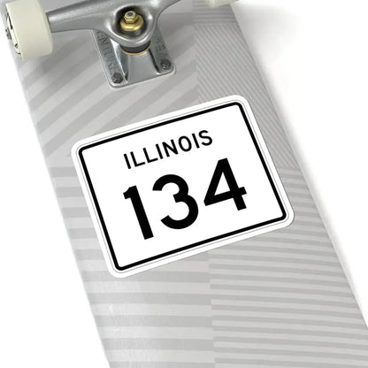 Illinois 134 (Illinois) (Road Sign) STICKER Vinyl Kiss-Cut Decal - The Sticker Space