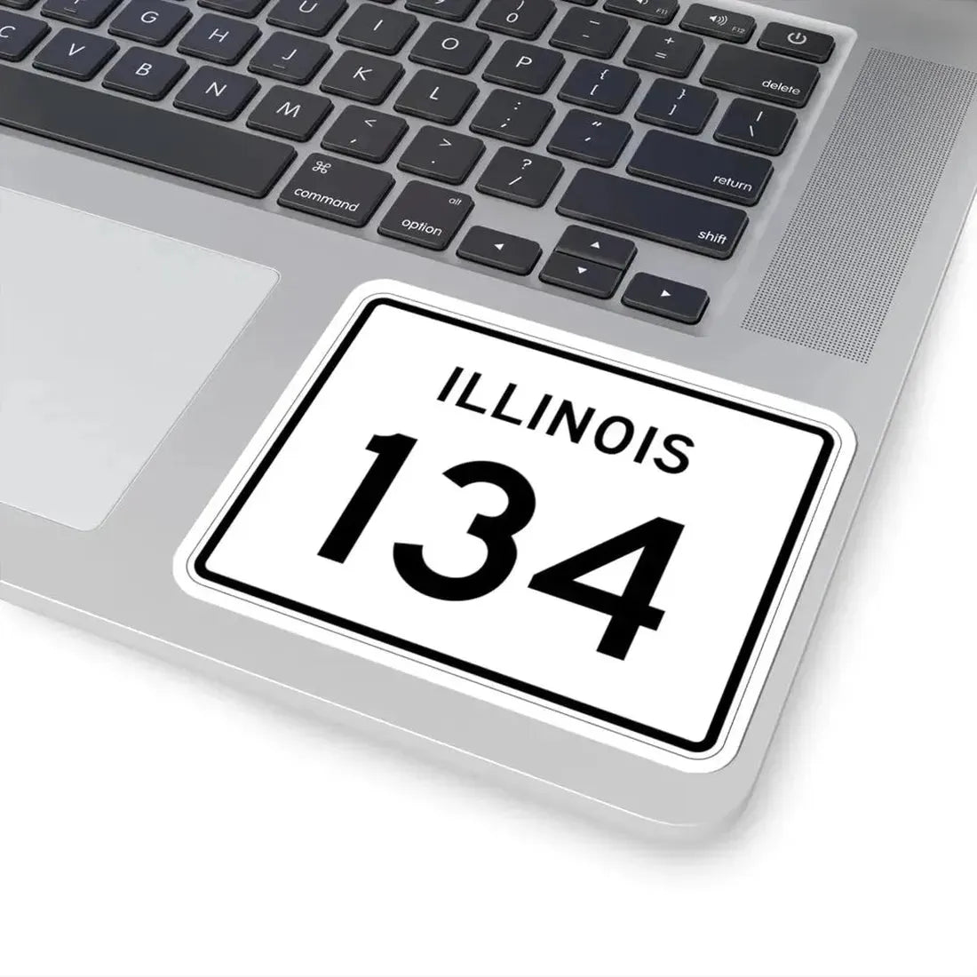 Illinois 134 (Illinois) (Road Sign) STICKER Vinyl Kiss-Cut Decal - The Sticker Space