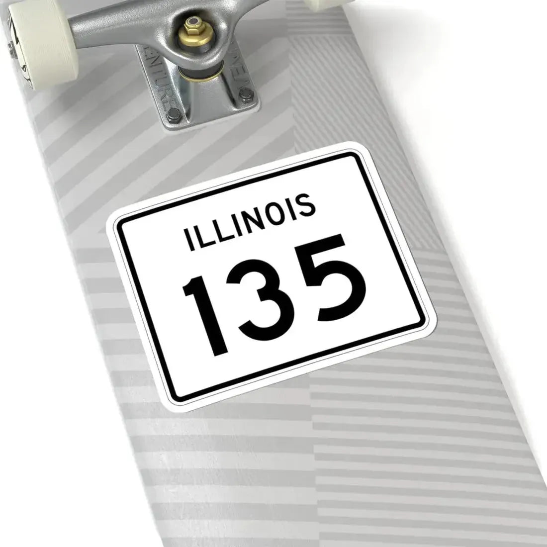 Illinois 135 (Illinois) (Road Sign) STICKER Vinyl Kiss-Cut Decal - The Sticker Space