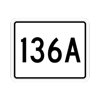 Illinois 136A (Illinois) (Road Sign) STICKER Vinyl Kiss-Cut Decal 4 Inch White - The Sticker Space