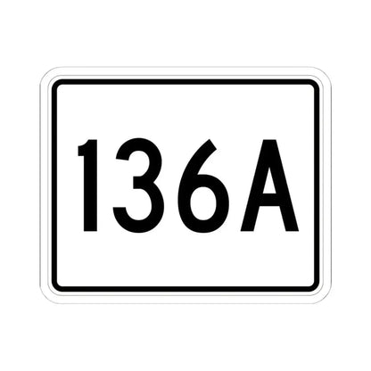 Illinois 136A (Illinois) (Road Sign) STICKER Vinyl Kiss-Cut Decal 6 Inch White - The Sticker Space