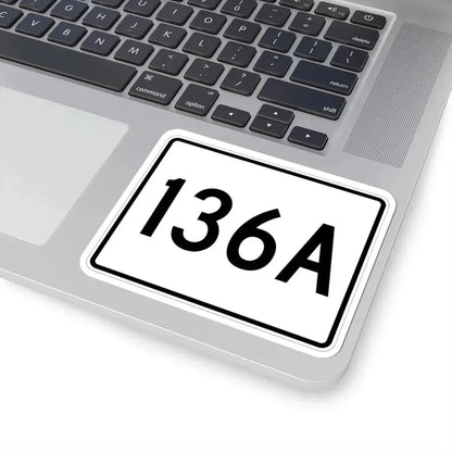 Illinois 136A (Illinois) (Road Sign) STICKER Vinyl Kiss-Cut Decal - The Sticker Space
