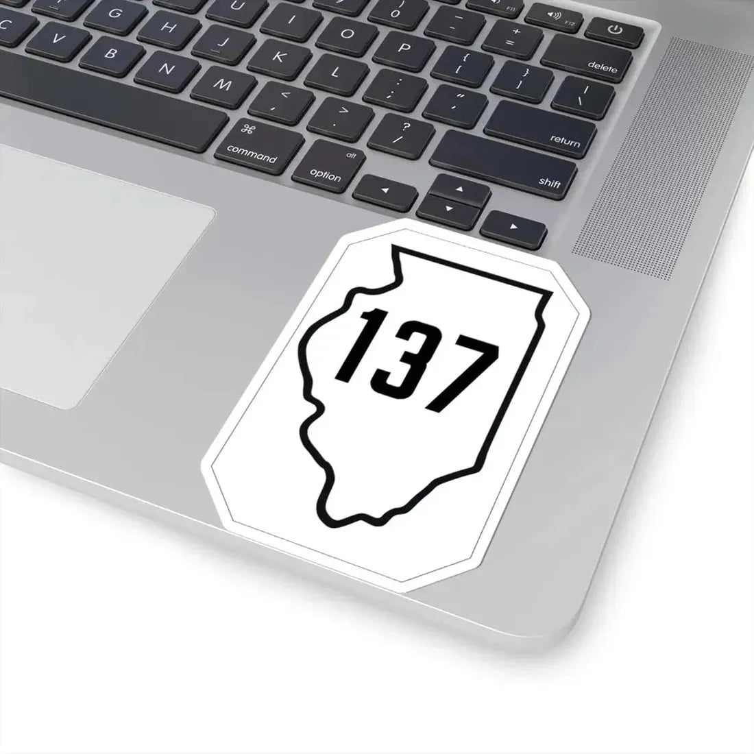 Illinois 137 1926 (Illinois) (Road Sign) STICKER Vinyl Kiss-Cut Decal - The Sticker Space