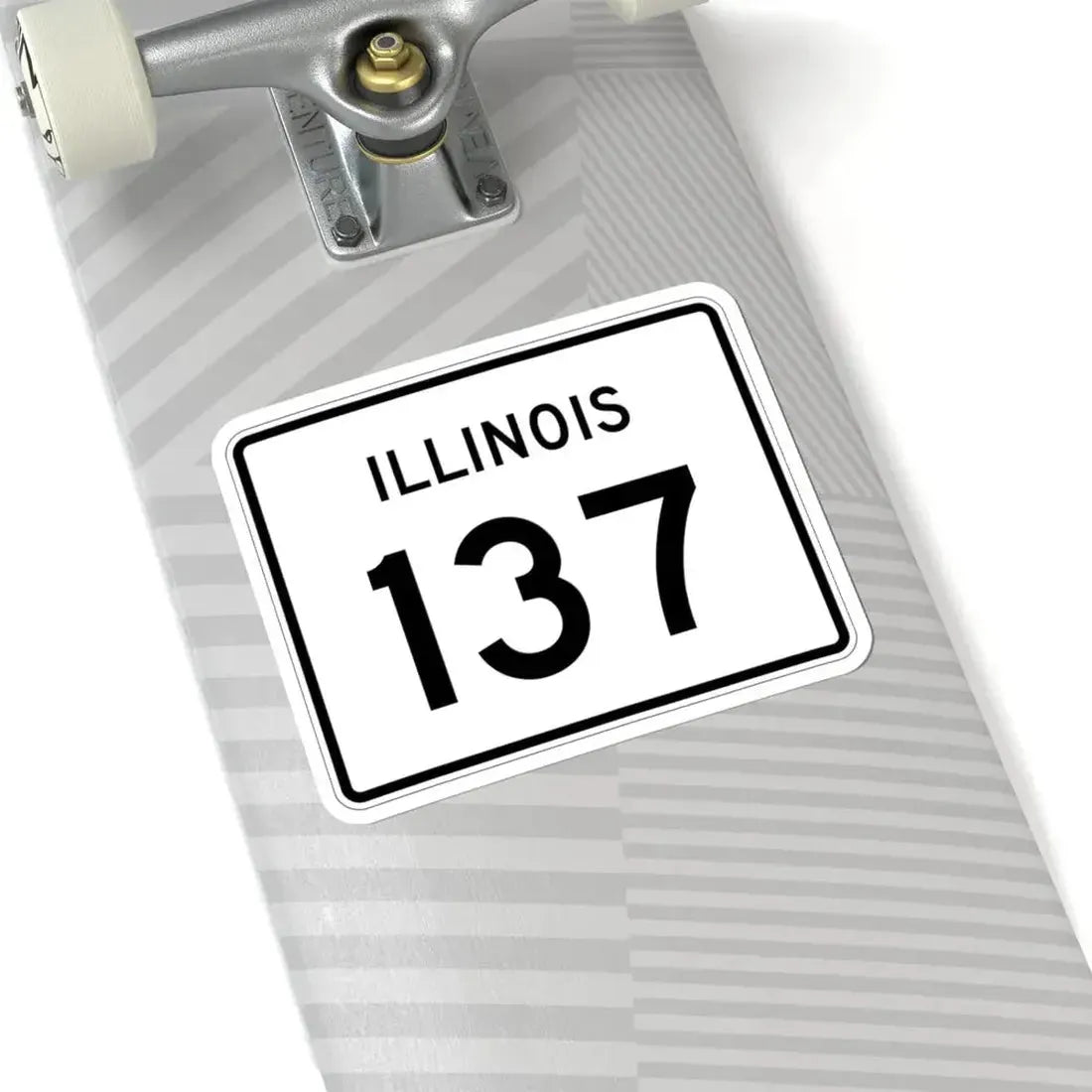 Illinois 137 (Illinois) (Road Sign) STICKER Vinyl Kiss-Cut Decal - The Sticker Space
