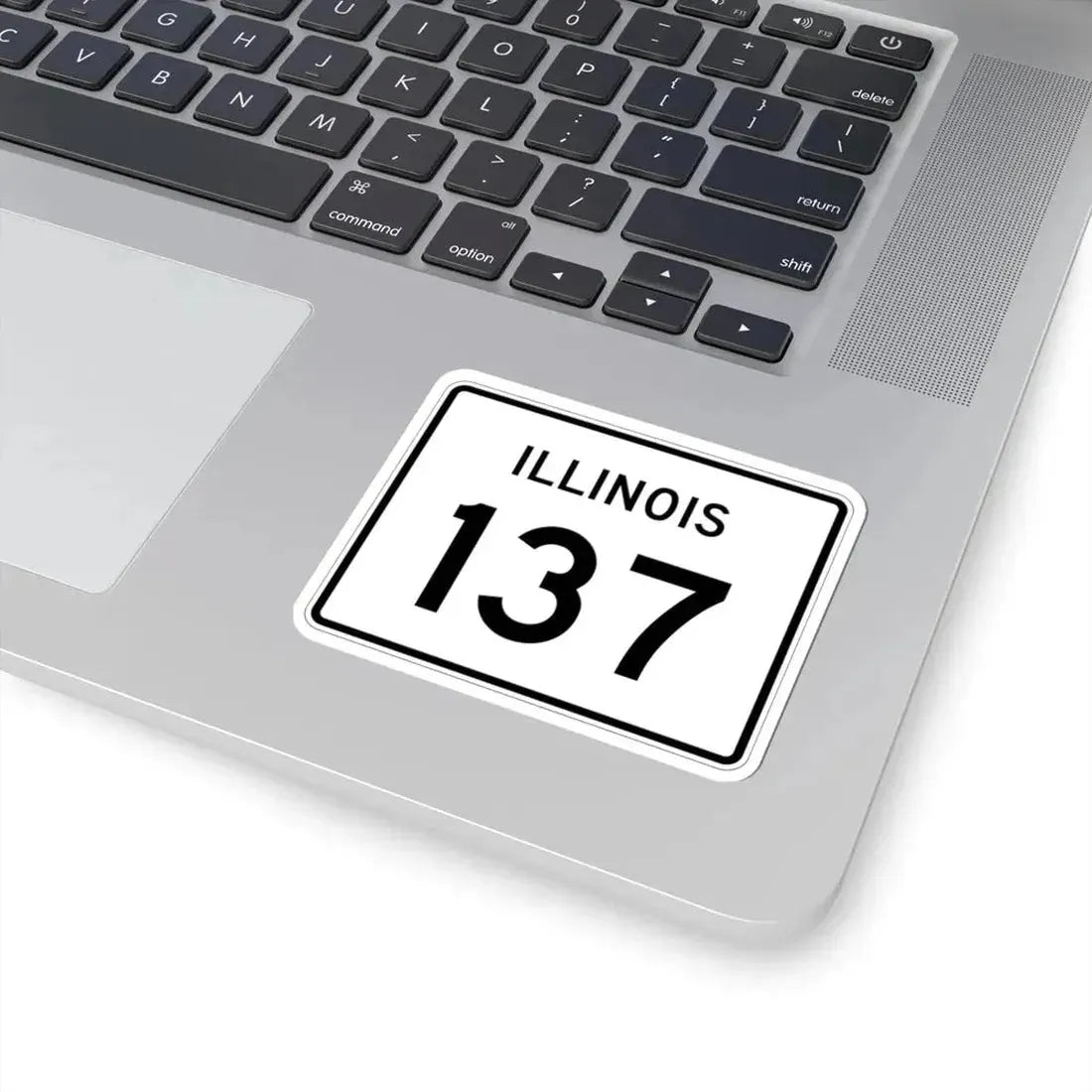 Illinois 137 (Illinois) (Road Sign) STICKER Vinyl Kiss-Cut Decal - The Sticker Space