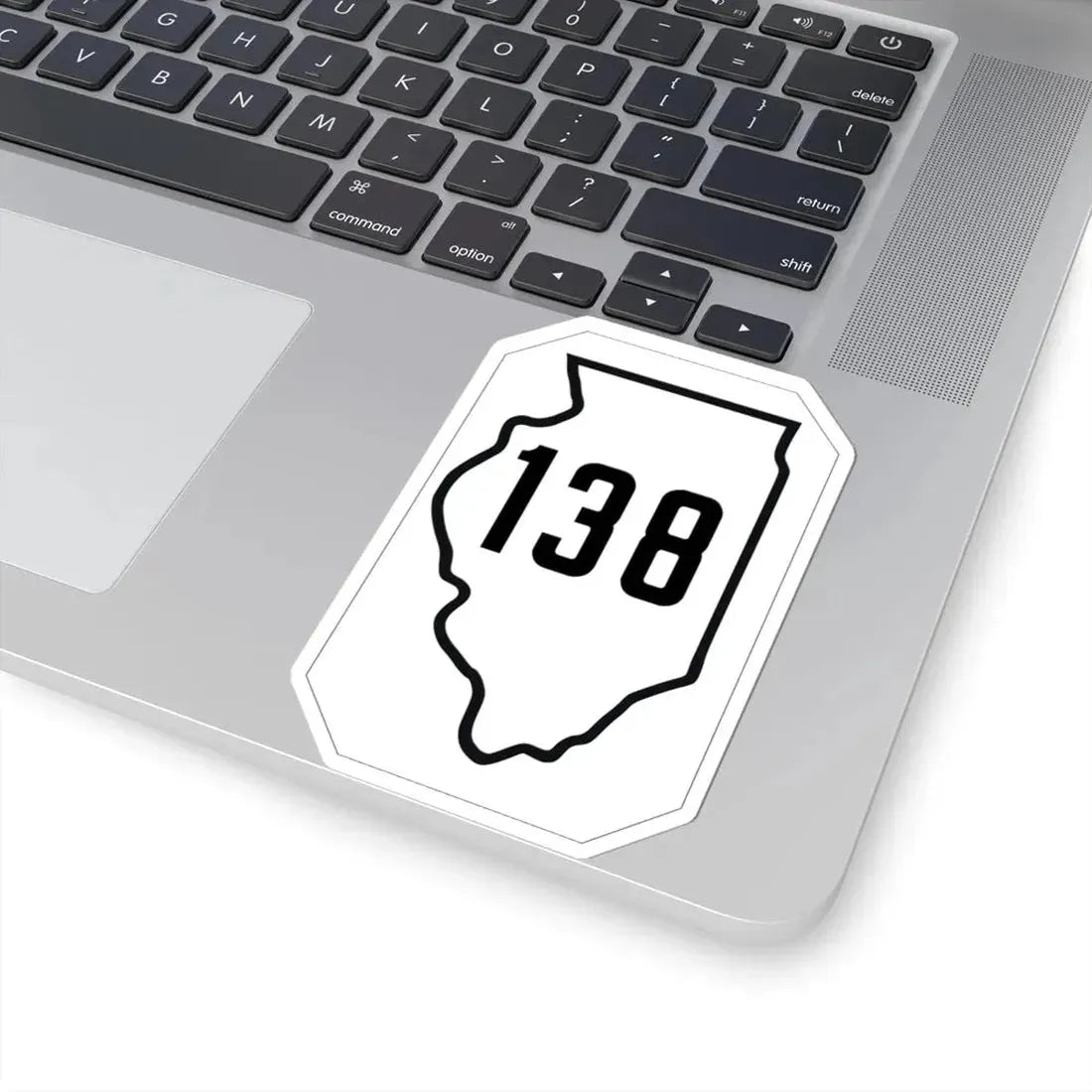 Illinois 138 1926 (Illinois) (Road Sign) STICKER Vinyl Kiss-Cut Decal - The Sticker Space