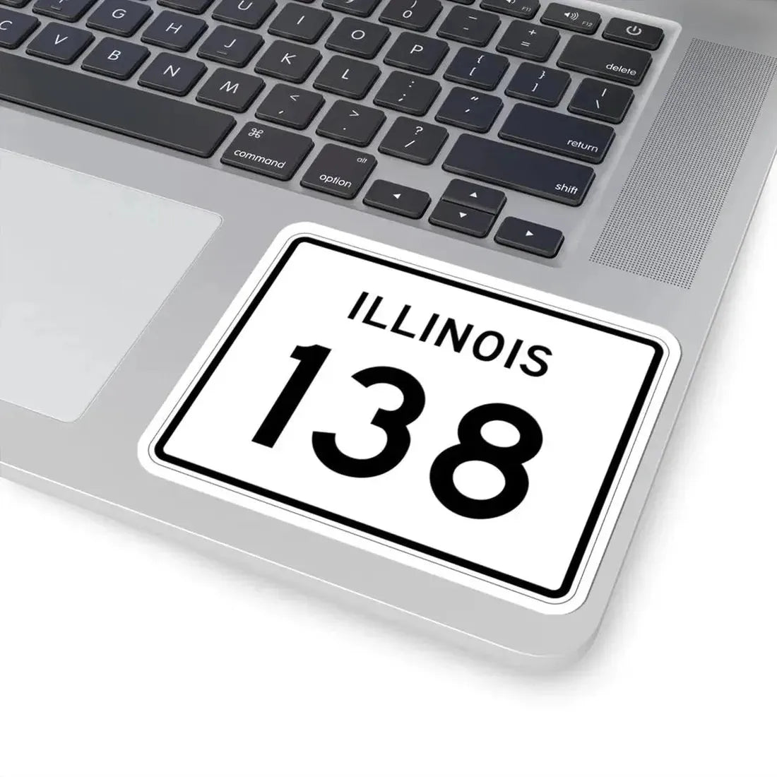 Illinois 138 (Illinois) (Road Sign) STICKER Vinyl Kiss-Cut Decal - The Sticker Space