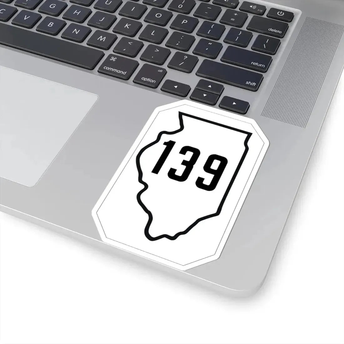 Illinois 139 1926 (Illinois) (Road Sign) STICKER Vinyl Kiss-Cut Decal - The Sticker Space