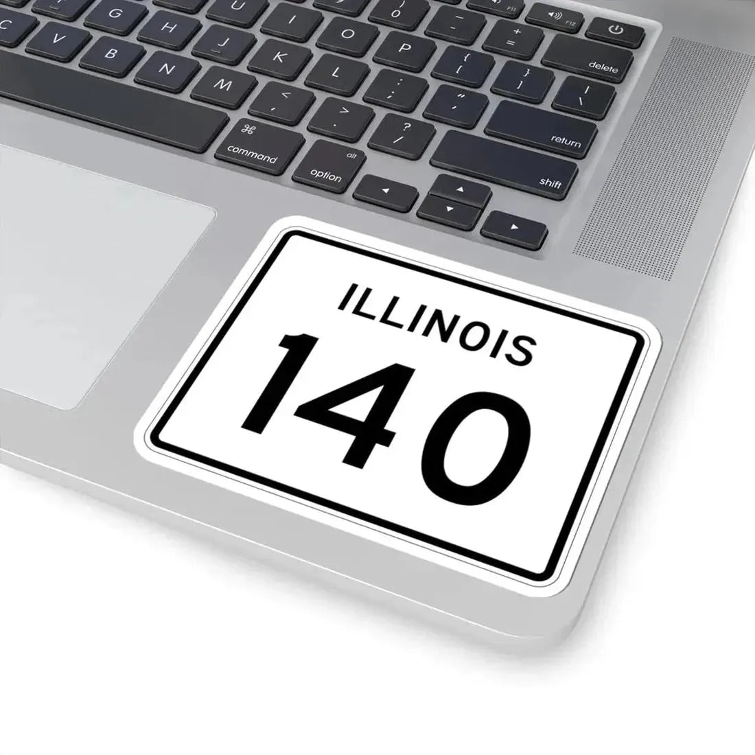 Illinois 140 (Illinois) (Road Sign) STICKER Vinyl Kiss-Cut Decal - The Sticker Space