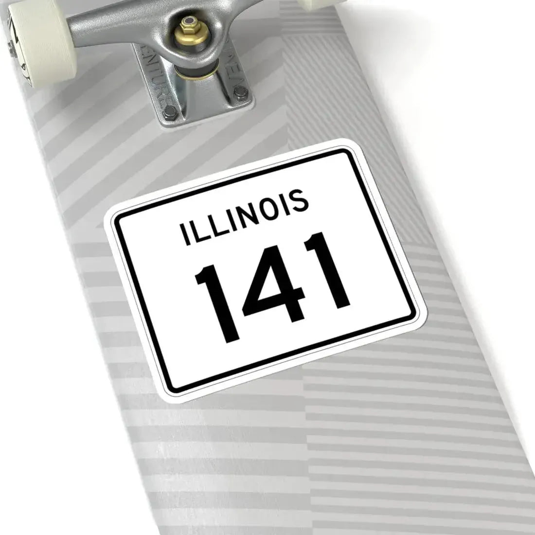 Illinois 141 (Illinois) (Road Sign) STICKER Vinyl Kiss-Cut Decal - The Sticker Space