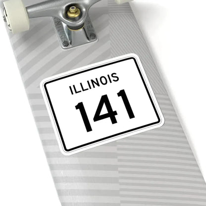 Illinois 141 (Illinois) (Road Sign) STICKER Vinyl Kiss-Cut Decal - The Sticker Space