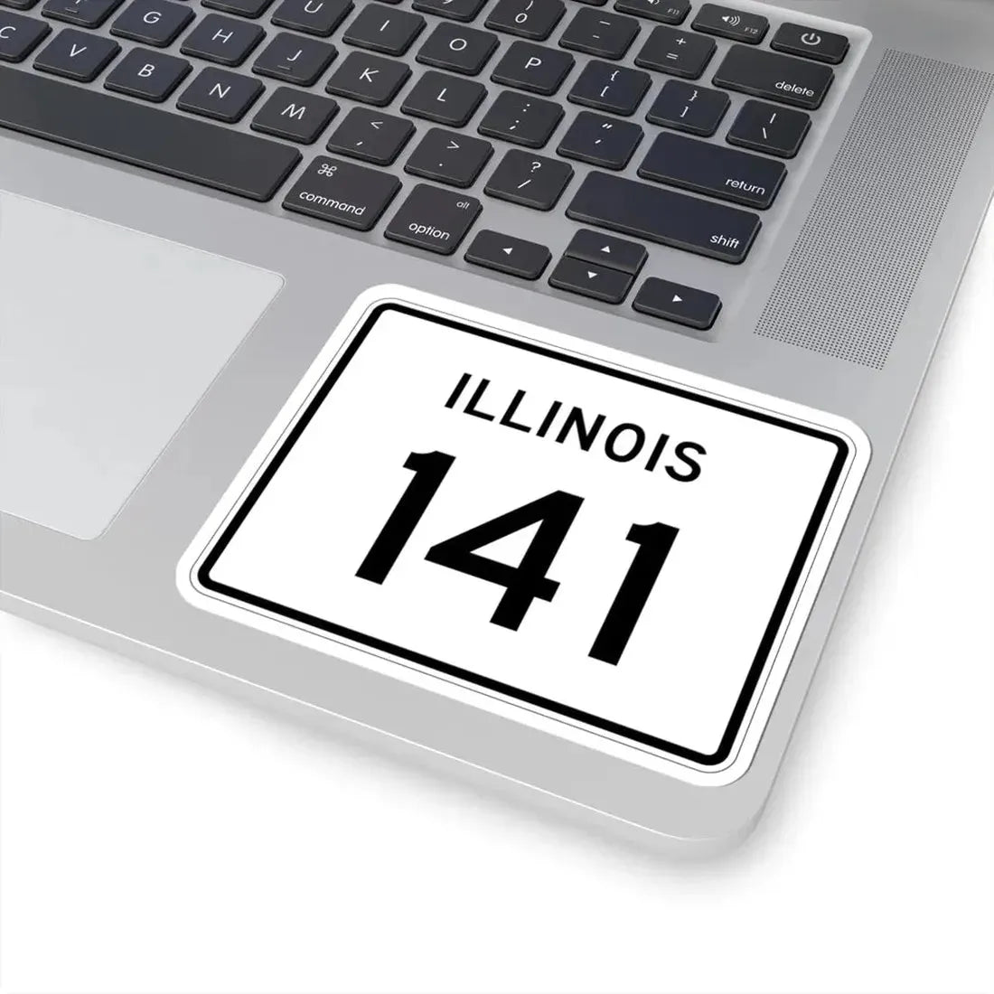 Illinois 141 (Illinois) (Road Sign) STICKER Vinyl Kiss-Cut Decal - The Sticker Space