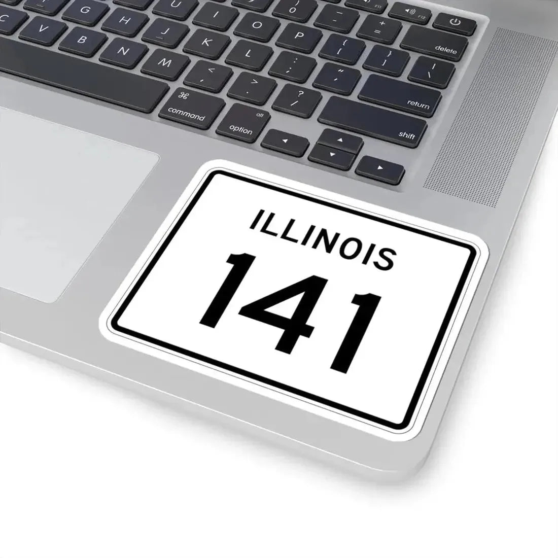 Illinois 141 (Illinois) (Road Sign) STICKER Vinyl Kiss-Cut Decal - The Sticker Space