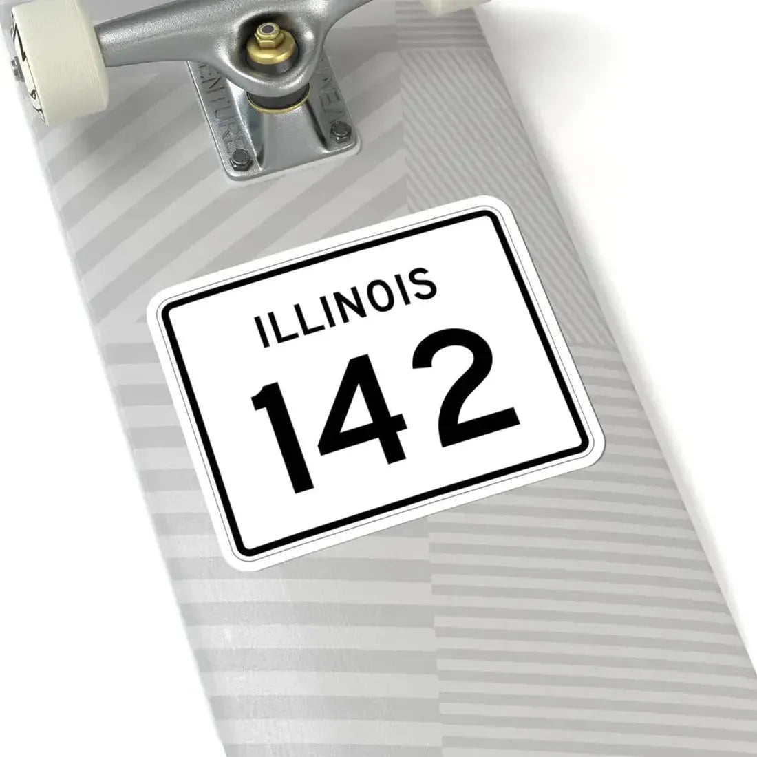 Illinois 142 (Illinois) (Road Sign) STICKER Vinyl Kiss-Cut Decal - The Sticker Space