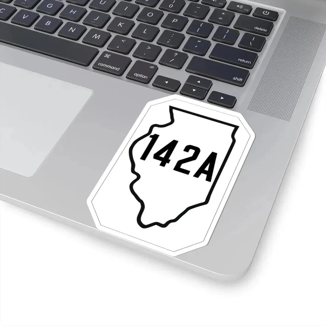 Illinois 142A 1926 (Illinois) (Road Sign) STICKER Vinyl Kiss-Cut Decal - The Sticker Space