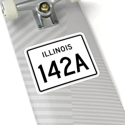 Illinois 142A (Illinois) (Road Sign) STICKER Vinyl Kiss-Cut Decal - The Sticker Space