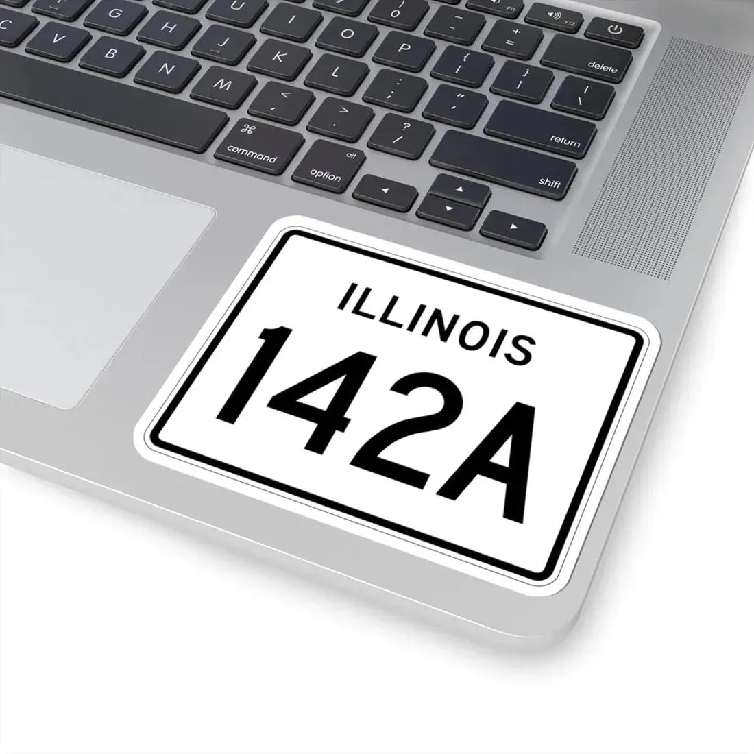 Illinois 142A (Illinois) (Road Sign) STICKER Vinyl Kiss-Cut Decal - The Sticker Space
