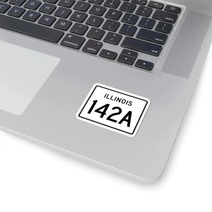 Illinois 142A (Illinois) (Road Sign) STICKER Vinyl Kiss-Cut Decal - The Sticker Space