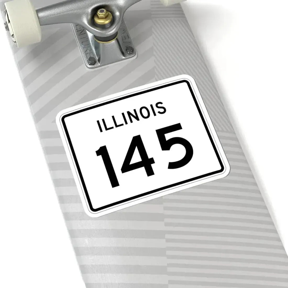 Illinois 145 (Illinois) (Road Sign) STICKER Vinyl Kiss-Cut Decal - The Sticker Space