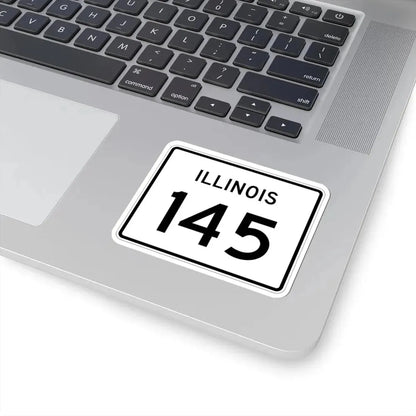 Illinois 145 (Illinois) (Road Sign) STICKER Vinyl Kiss-Cut Decal - The Sticker Space