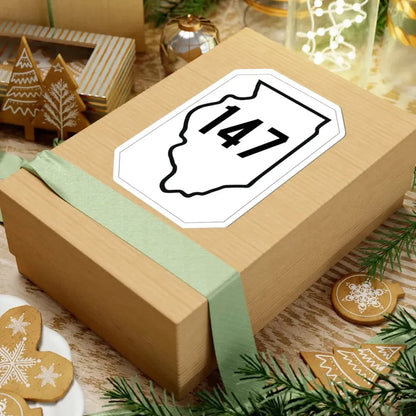 Illinois 147 1926 (Illinois) (Road Sign) STICKER Vinyl Kiss-Cut Decal - The Sticker Space