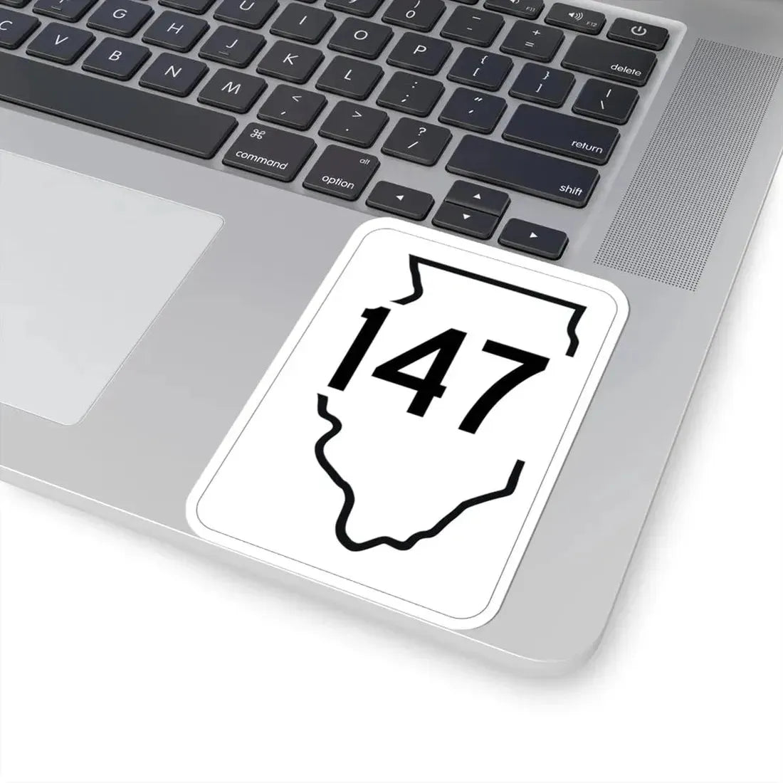 Illinois 147 1950 (Illinois) (Road Sign) STICKER Vinyl Kiss-Cut Decal - The Sticker Space