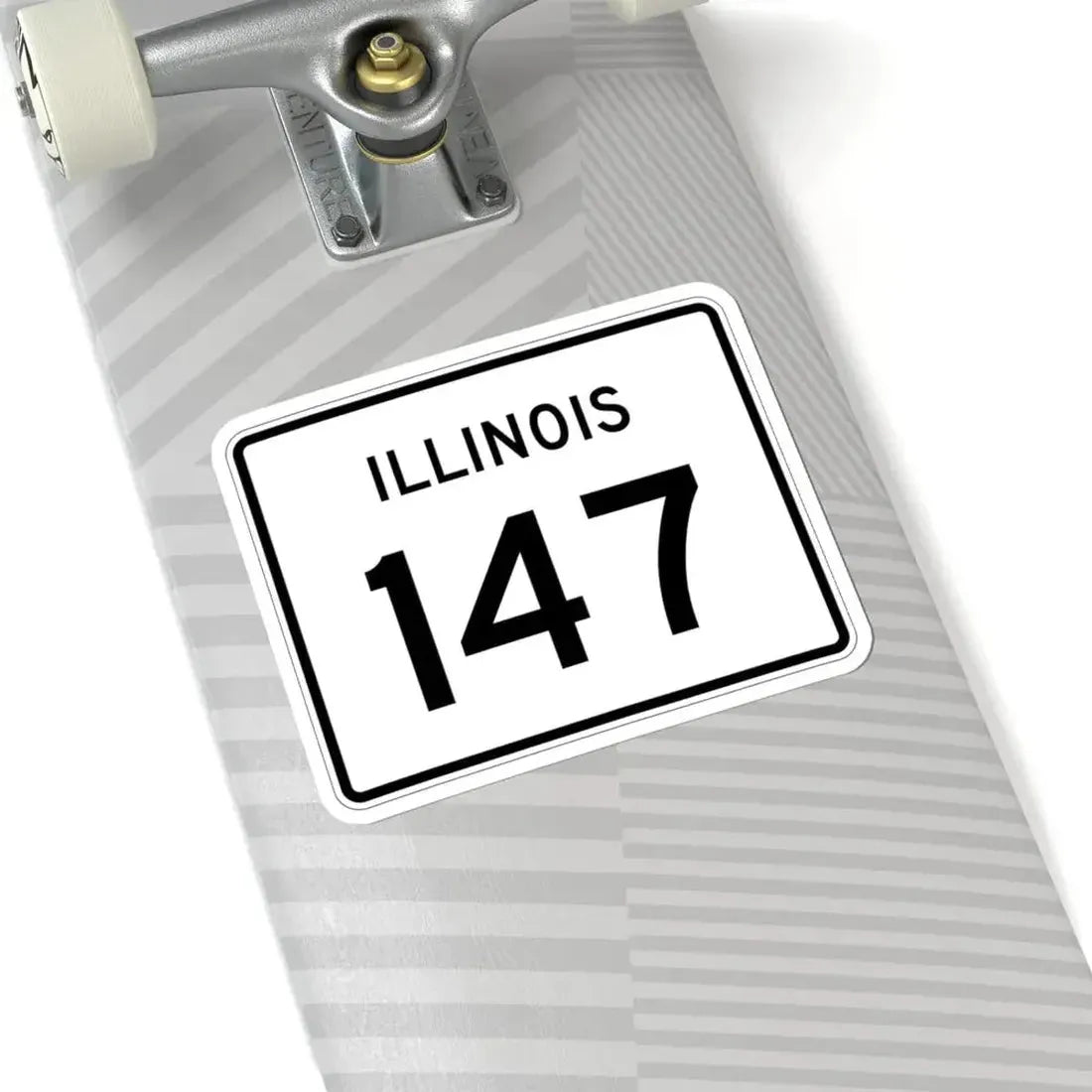 Illinois 147 (Illinois) (Road Sign) STICKER Vinyl Kiss-Cut Decal - The Sticker Space
