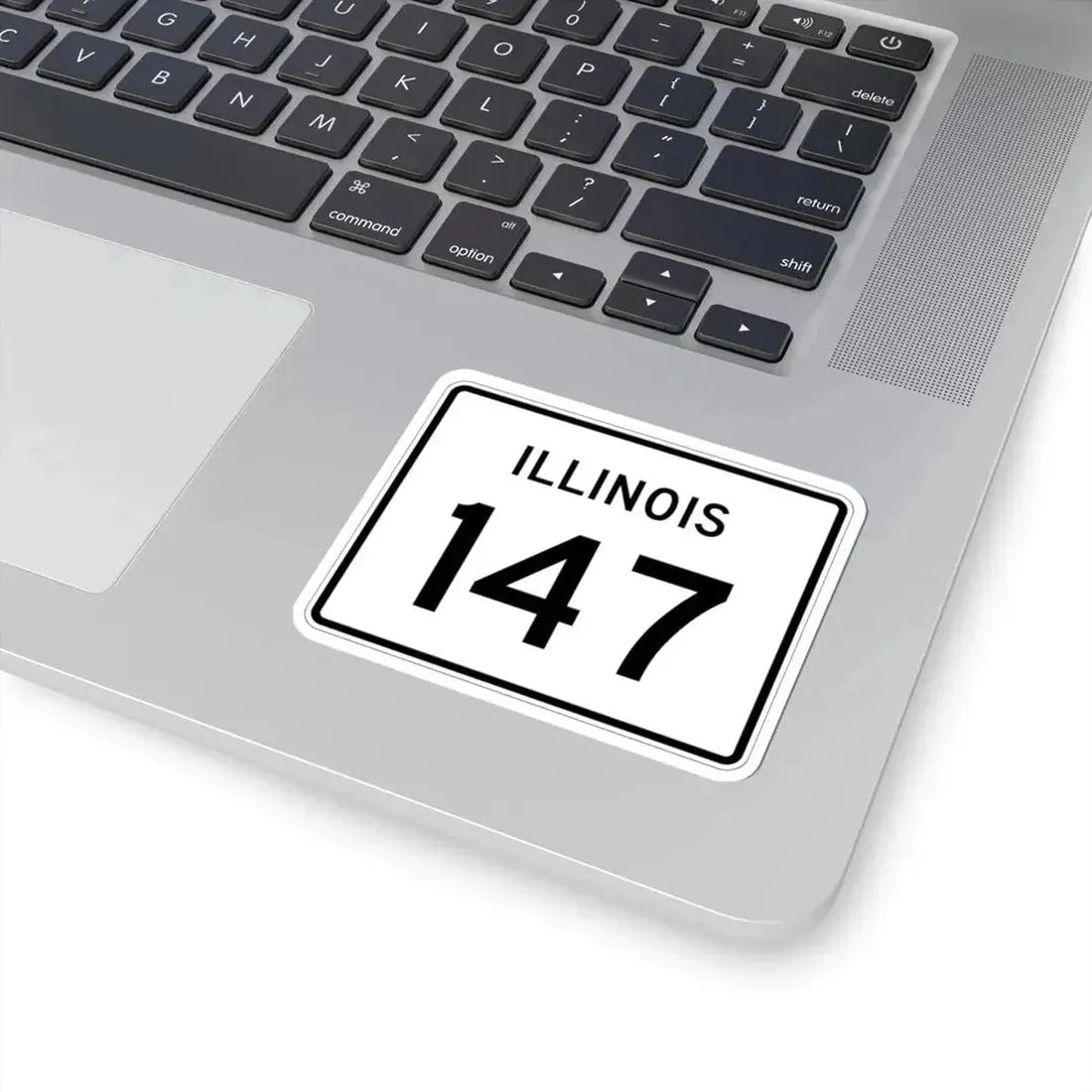 Illinois 147 (Illinois) (Road Sign) STICKER Vinyl Kiss-Cut Decal - The Sticker Space