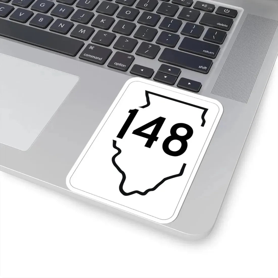 Illinois 148 1950 (Illinois) (Road Sign) STICKER Vinyl Kiss-Cut Decal - The Sticker Space
