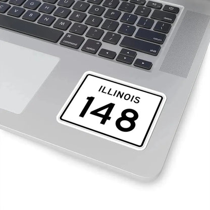Illinois 148 (Illinois) (Road Sign) STICKER Vinyl Kiss-Cut Decal - The Sticker Space