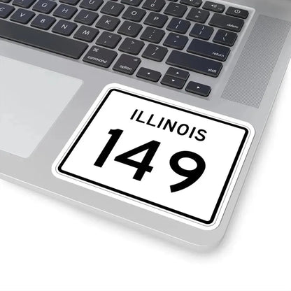 Illinois 149 (Illinois) (Road Sign) STICKER Vinyl Kiss-Cut Decal - The Sticker Space