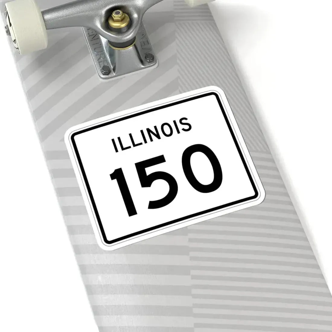 Illinois 150 (Illinois) (Road Sign) STICKER Vinyl Kiss-Cut Decal - The Sticker Space