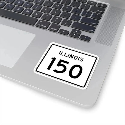 Illinois 150 (Illinois) (Road Sign) STICKER Vinyl Kiss-Cut Decal - The Sticker Space