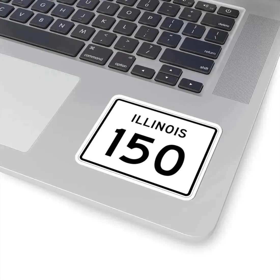 Illinois 150 (Illinois) (Road Sign) STICKER Vinyl Kiss-Cut Decal - The Sticker Space