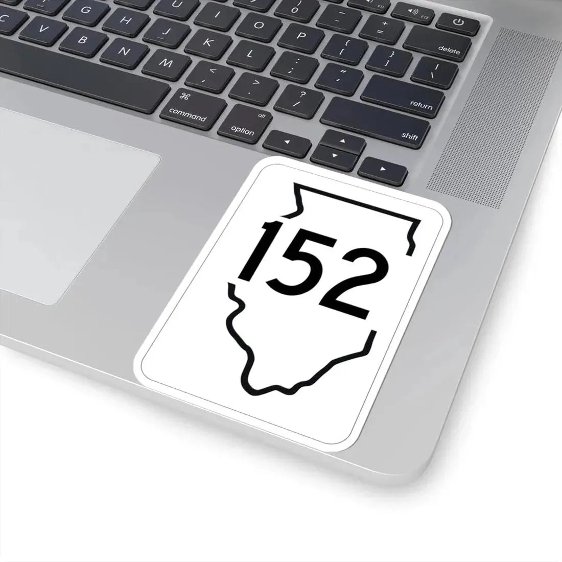 Illinois 152 1950 (Illinois) (Road Sign) STICKER Vinyl Kiss-Cut Decal - The Sticker Space